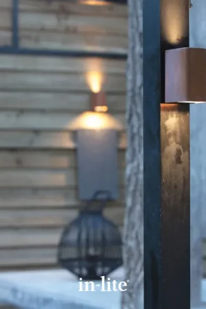 In-lite wandlamp ACE UP-DOWN CORTEN - Premiumkwaliteit