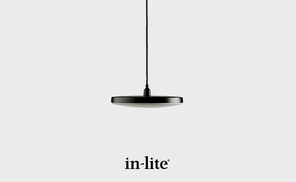 In-lite hanglamp DISC PENDANT BLACK 12V | Populair