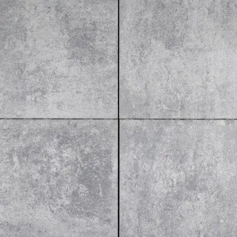 Trippel T Grijs nuance 80x80x4 cm | Net binnen