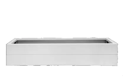 Expreslevering | Plantenbak Modulair Wit 300x90x28 cm