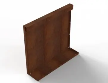 Slechts tijdelijk - Plantenbak Module+ Recht Paneel (A) 60x56 - CORTEN