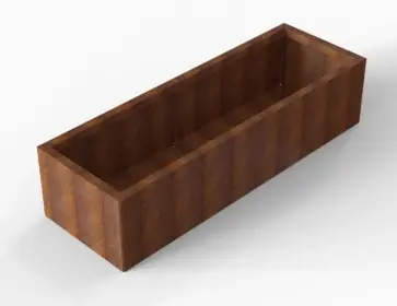 Actieprijs | Plantenbak Module+ Corten 180x60x42 cm - CORTEN
