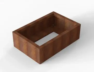 Aanbieding loopt bijna af - Plantenbak Module+ Corten 90x60x28 cm - CORTEN