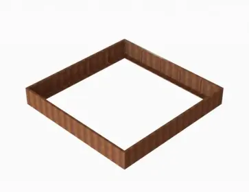 Bestel nu | Plantenbak Module+ Corten 300x300x42 cm - CORTEN