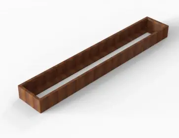 Zeer goed beoordeeld - Plantenbak Module+ Corten 360x60x28 cm - CORTEN