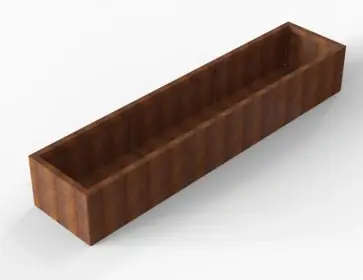 Actieprijs | Plantenbak Module+ Corten 270x60x42 cm - CORTEN