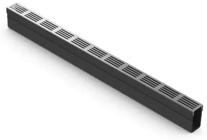 ACO Slim-Line met Blank alu rooster 100 - Slechts tijdelijk