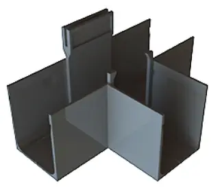 ACO SlimLine T-stuk (zonder rooster) - Outlet