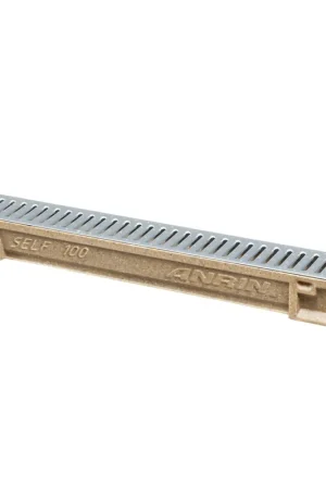 Anrin lijngoot, type SELF-100 Smart, polymeerbeton, incl. gegalv. sleufrooster, A15, 100x12,2x9,6 cm - Net binnen