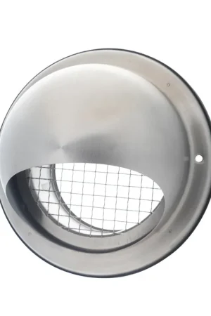 DEC bolrooster met grofmazig gaas, type D579L, rvs 304, 100 mm - Koopje