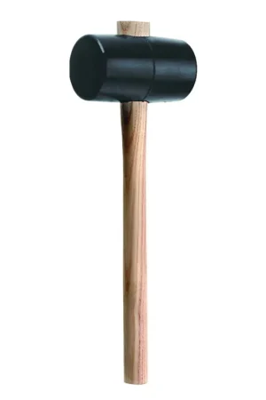 Tecwerk hamer, rubber, steel van essenhout, 90 shore hardheid, hamerkop 40 mm, koplengte 80 mm | Korting