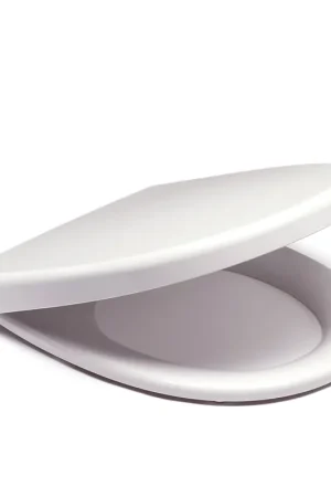 Plieger closetzitting, type 300 S, 35,5 x 44,9 cm, deksel, rvs scharnier, montage onder, wit | Meest verkocht