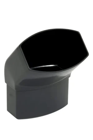 Tijdelijk aanbod | Nicoll Techtan Ovation hwa bocht 45°, pvc, inwendig lijm x verjongd spie, antraciet, 90 x 56 mm