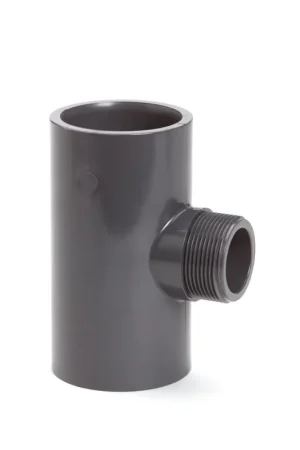 Bestel nu - VDL draad T-stuk 90°, type A, pvc-u, 2x inwendig lijm / 1x buitendraad, 16 bar, 25 mm x ¾" x 25 mm