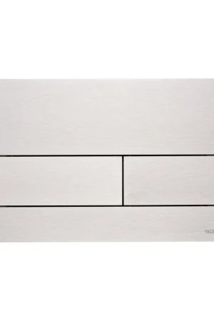 Shop nu - TECEsquare ll bedieningspaneel voor duospoeltechniek, metaal, 2-knops, geborsteld rvs