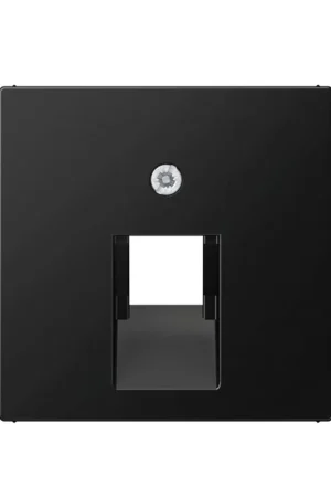 Opruiming | Jung centraalplaat, A range, voor Modular Jack, 1-voudig, mat zwart