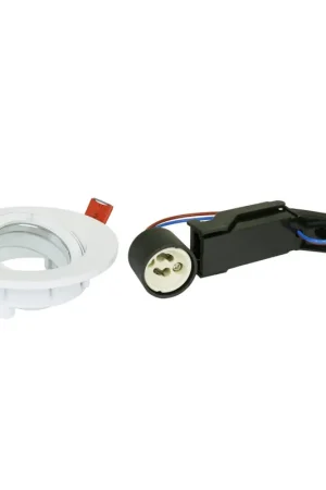 Nog maar enkele beschikbaar | Sylvania inbouw downlight, schroef/steekklem, GU10, 230 V, wit, IP44