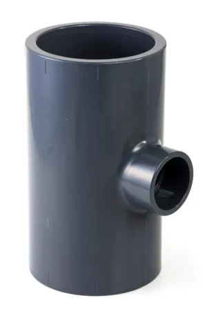 Actieprijs - VDL verloop T-stuk 90°, type A, pvc-u, 3x inwendig lijm, 10 bar, 200 x 160 x 200 mm