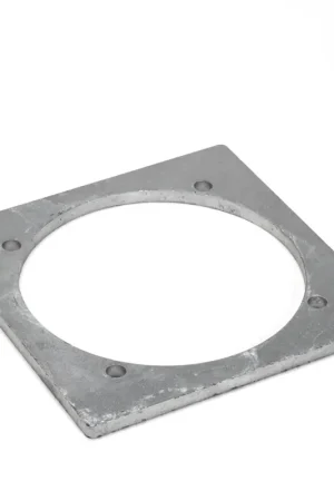 Dallai vierkantflens voor pvc kraagbus, type C, staal, 160 mm - Superprijs