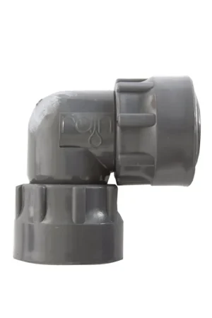 Korting | Rain knie 90° met o-ring, pvc, 2x binnendraad, 12 bar, 1"