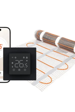 LVS vloerverwarmingsmat DCSM set, thermostaat DOC3 zwart, 4 m² | Bestel vandaag