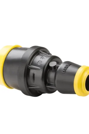 Hawle verloopkoppeling, type K6335, 2x steek, zwart, Gastec QA, 25 x 20 mm | Nieuw