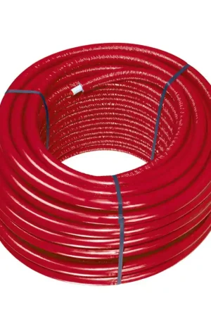 Laatste kans - Uponor buis, Uni Pipe Plus, geïsoleerd, rood, ISO 4 mm, Kiwa, 25 x 2,5 mm, l = 50 m