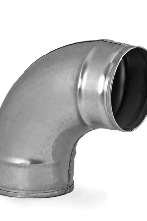 Populair - Spiraliet bocht 90°, 2x verjongd spie, 125 mm