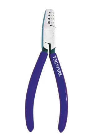 Tecwerk adereindhulstang, werkbereik 0,25 - 16,0 mm² (AWG 23 - 5), l = 180 mm - Nieuwe release