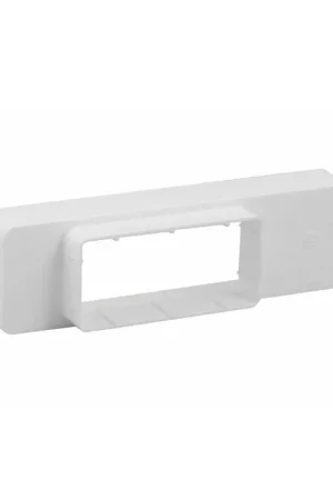 Zolang de voorraad strekt - Nedco overgangsstuk voor keukenventilatie, pvc, mof x spie, recht, 110 x 54 mm / 204 x 60 mm