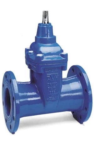 Scherpe prijs - AVK schuifafsluiter, gietijzer, lang, serie 02/60, Kiwa, 16 bar, 2x flens, DN80, 90 mm