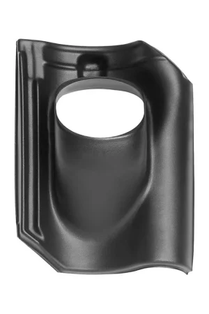 Ubbink dakdoorvoerpan, Opnieuw Verbeterde Holle, hdpe, 131 mm, 1-pans, zwart, dakhelling 25 - 45° | Topkwaliteit