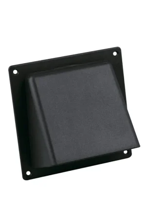 Erg populair - Nedco gevelklep, ps, 100/125/110 x 54 mm, zwart