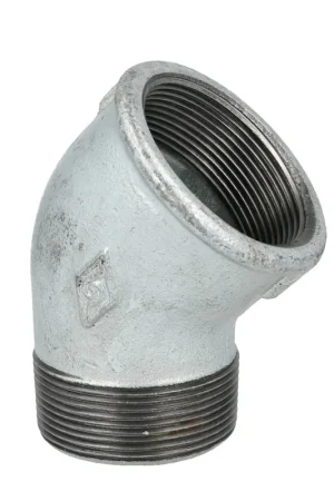 Aanbieding - Knie 45°, gegalvaniseerd, binnendraad x buitendraad, nr. 121, 2"
