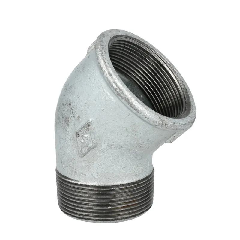 Aanbieding - Knie 45°, gegalvaniseerd, binnendraad x buitendraad, nr. 121, 2"