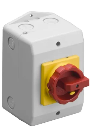 Beperkte voorraad | ASN Sontheimer werkschakelaar, vergrendelbaar, 2-p, opbouw, RLO 25 / 2PM-D1 / Z33-RG, 25 A, IP65