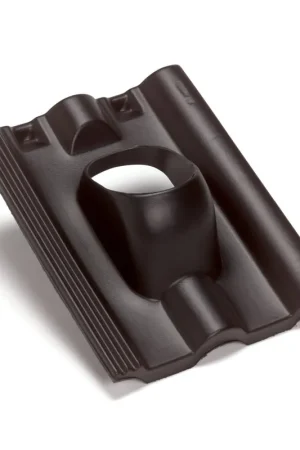 Ubbink dakdoorvoerpan, Frankfurter & Finkenberger, kunststof, 131 mm, 1-pans, zwart, 25 - 45° - Dagdeal
