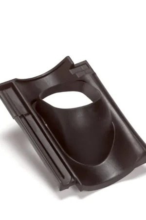 Fabrieksprijs | Ubbink dakdoorvoerpan, Verbeterde Holle, hdpe, 131 mm, 1-pans, zwart, dakhelling 25 - 45°