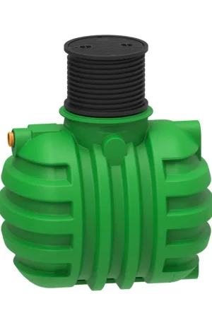 Septic tank, polyetheen, 2-kamersysteem, 2.200 liter, 184 x 140 x 160-193 cm, ondergronds - Speciale aanbieding