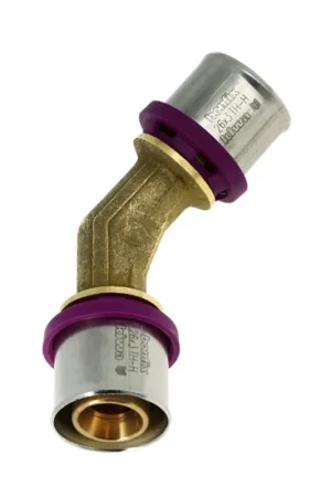 Actie loopt bijna af - Bonfix Alu-pers knie 45°, 2x pers, Kiwa, 32 mm