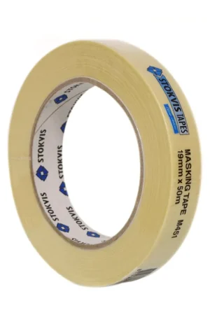 Tijdelijke aanbieding | Stokvis papier afplak/schilderstape, type M451 CR, b = 38 mm, l = 50 m, crème