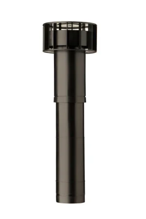 Superprijs - Ubbink ventilatiepijp, voor natuurlijke ventilatie, MultiVent Basis, zwart, l= 980 mm, 131 mm