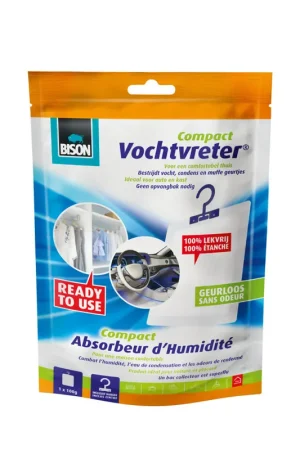 Bison vochtvreter, Compact, zakje met hanger, 100 gram, reukloos - Shop nu