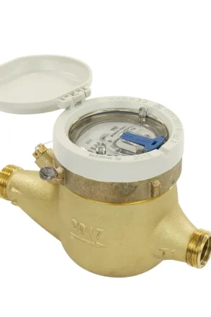 Zenner watermeter impulsgever voorbereid, type MNK-N, Kiwa, 2x bu.dr., ¾", l = 165 mm, 10 l/puls - Veel voordeel