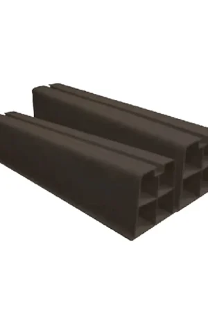 Canalit opstelbalken, pvc, 1000 x 100 x 100 mm, zwart, verpakking à 2 stuks - Koopje