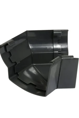 Direct van de fabrikant | Nicoll Techtan Ovation buitenhoekstuk voor bakgoot, 135°, pvc, antraciet, RAL 7016, 125 mm