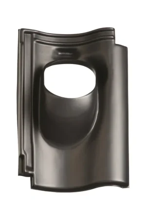 Ubbink dakdoorvoerpan, Nieuwe Hollander, kunststof, 131 mm, 1-pans, zwart, dakhelling 25 - 45° - Bestelbaar