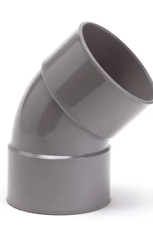 Nicoll bocht 45°, pvc, 2x inwendig lijm, grijs, KOMO, 110 mm - Koop vandaag