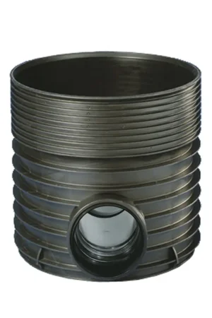 Uitverkoop - Wavin Tegra 600 inspectieput, 2x manchet, pp, exclusief deksel, recht, 2x 200 mm