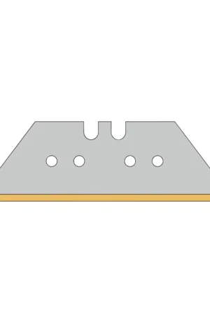 Actie - Tecwerk trapeziummes, titanium, 61 x 18,7 x 0,65 mm, verpakking à 10 stuks